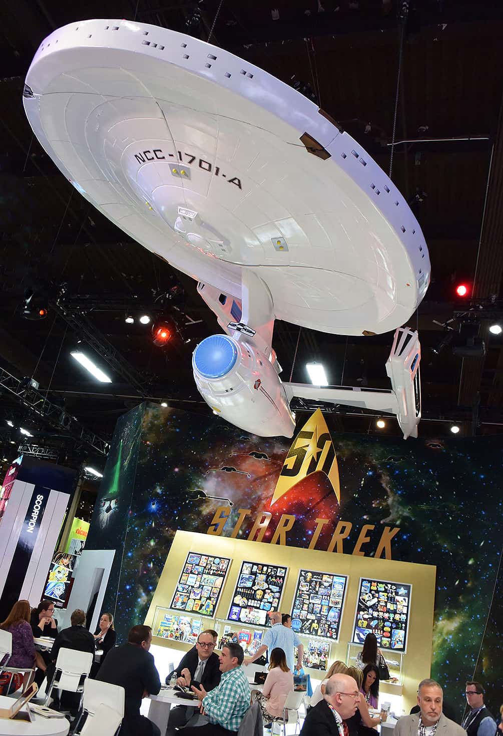 The Star Trek booth at the Licensing Expo
