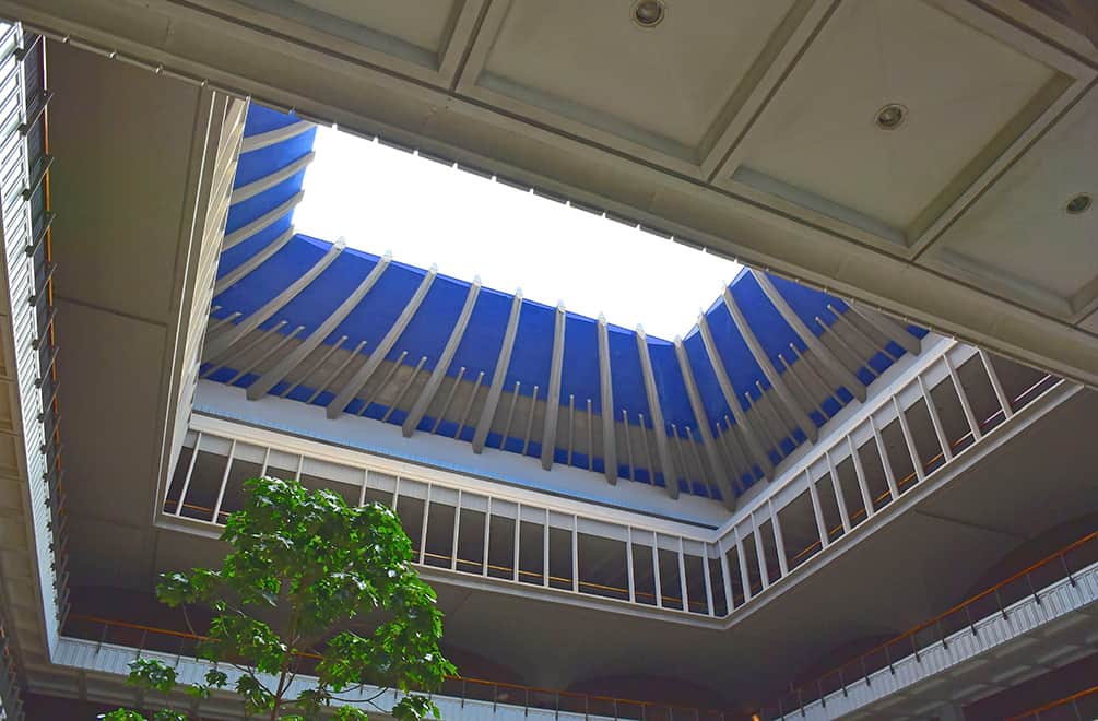 hawaii capitol open roof on the Honolulu Architectural Walking Tour