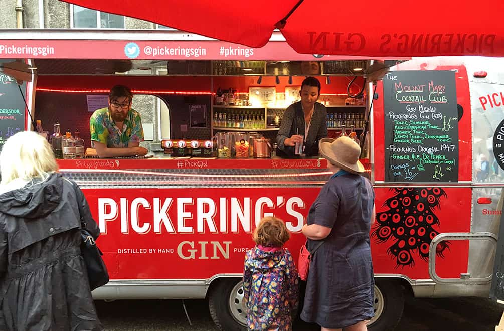 Pickering Gin Truck at the Edinburgh Fringe Festival