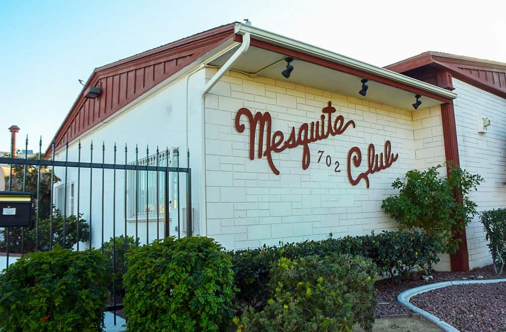 Front of the Mesquite Club in Las Vegas