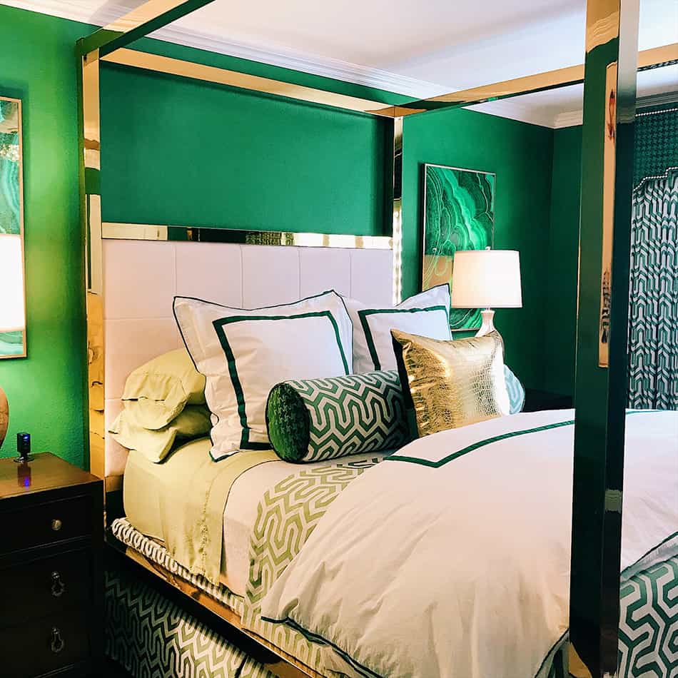 Green bedroom from the Sarno House