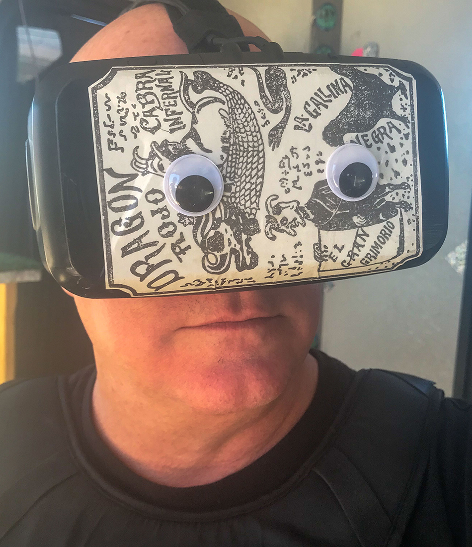 Mark in a VR mask at Dream Wanderer