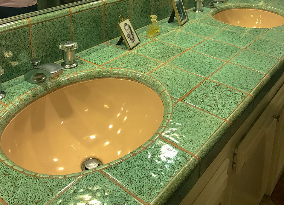 Bathroom sinks at the Morelli House