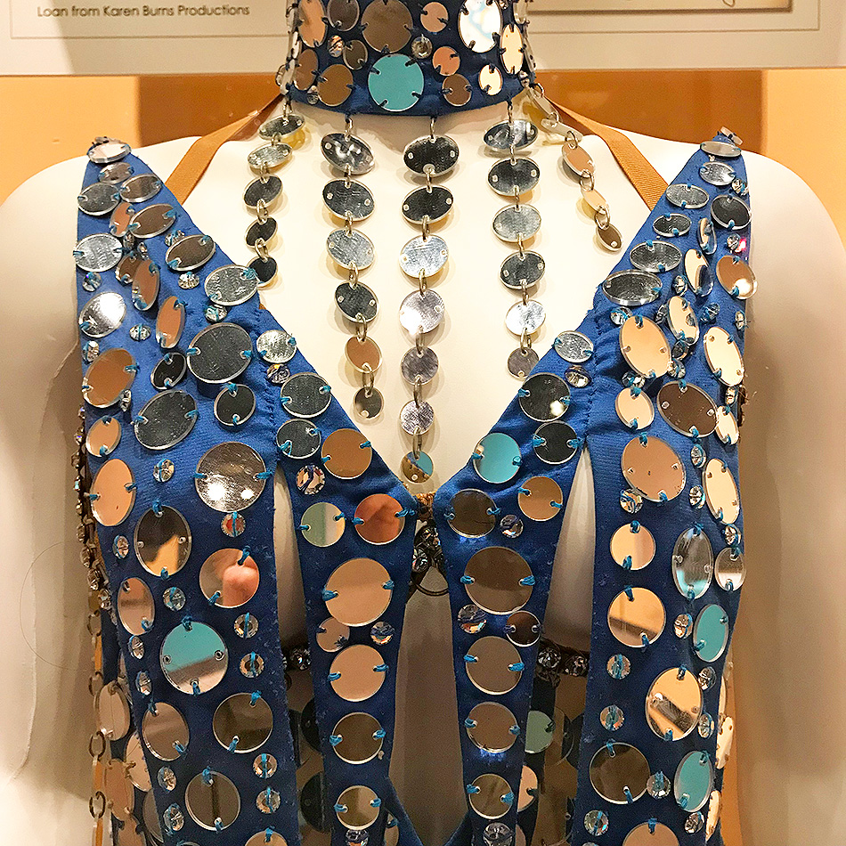 Blue dress designed by Pete Menefee for Hello, Hollywood, Hello