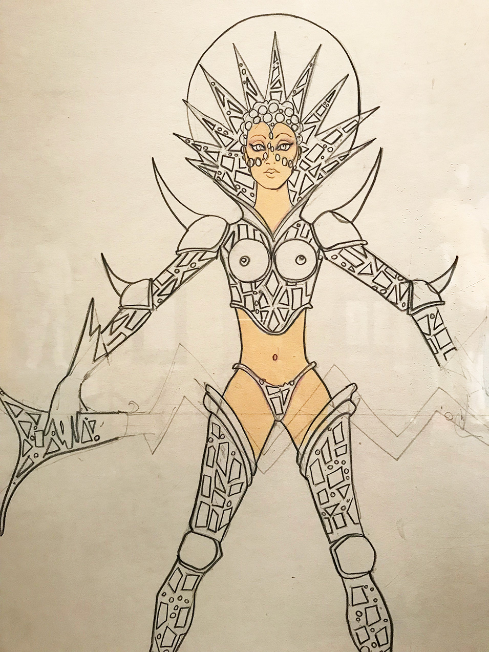 Futuristic costume designed by Pete Menefee for Hello, Hollywood, Hello